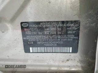 2016 Hyundai Elantra SE with VIN 5NPDH4AE9GH694955, listed as a Copart auction lot 60156945 with 80,503 mi miles and Salvage title. Bid and sale history available at DreamBid. Image 13.