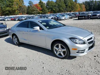 2014 Mercedes-Benz CLS-Class CLS 550 with VIN WDDLJ9BB1EA098265, listed as a Copart auction lot 76141154 with 76,715 mi miles and Clean Title. Bid and sale history available at carsss.com. Image 4.