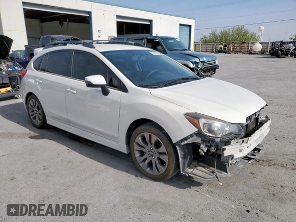 2016 Subaru Impreza Special Sports Premium with VIN JF1GPAP65G9282013, listed as a Copart auction lot 58312045 with 86,460 mi miles and Salvage title. Bid and sale history available at DreamBid. Image 4.