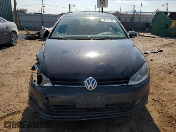 2017 Volkswagen Golf SportWagen S with VIN 3VW017AU2HM504269, listed as a Copart auction lot 74530114 with 139,754 mi miles and Salvage Title. Bid and sale history available at carsss.com. Image 5.