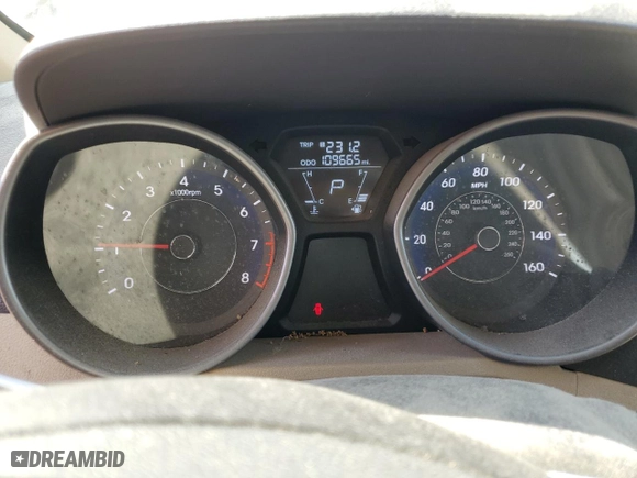 2013 Hyundai Elantra GLS PZEV with VIN 5NPDH4AE5DH442342, listed as a Copart auction lot 52515575 with 109,665 mi miles and Salvage Title. Bid and sale history available at carsss.com. Image 9.