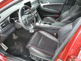 2020 Genesis G70 3.3T with VIN KMTG34LE6LU064126, listed as a Copart auction lot 58078495 with 57,903 mi miles and Salvage title. Bid and sale history available at DreamBid. Image 7.