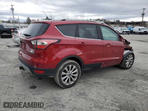 2017 Ford Escape Titanium with VIN 1FMCU0J93HUE83465, listed as a Copart auction lot 53340915 with 44,973 mi miles and Salvage Title. Bid and sale history available at DreamBid. Image 3.