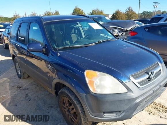 2002 Honda CR-V EX with VIN JHLRD78832C026918, listed as a IAAI auction lot 41600006 with 242,054 mi miles. Bid and sale history available at carsss.com. Image 1.