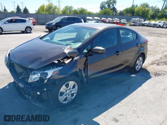 2018 Kia Forte LX with VIN 3KPFK4A70JE217385, listed as a IAAI auction lot 39955381 with 99,060 mi miles. Bid and sale history available at carsss.com. Image 2.