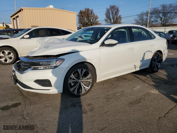 2021 Volkswagen Passat 2.0T SE with VIN 1VWSA7A33MC009848, listed as a Copart auction lot 82961934 with 89,898 mi miles and Salvage Title. Bid and sale history available at carsss.com. Image 1.
