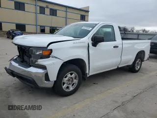 2021 Chevrolet Silverado 1500 Work Truck with VIN 3GCNWAEF2MG407021, listed as a Copart auction lot 42676445 with 24,628 mi miles and Salvage Title. Bid and sale history available at carsss.com. Image 1.
