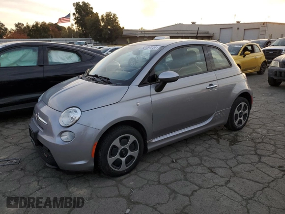 2015 FIAT 500e with VIN 3C3CFFGE4FT672708, listed as a Copart auction lot 80794154 with 75,350 mi miles and Clean Title. Bid and sale history available at carsss.com. Image 1.
