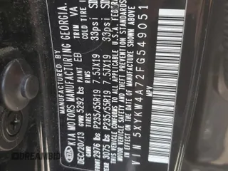 2015 Kia Sorento SX with VIN 5XYKW4A72FG549051, listed as a Copart auction lot 41840155 with 125,021 mi miles and Salvage Title. Bid and sale history available at carsss.com. Image 13.