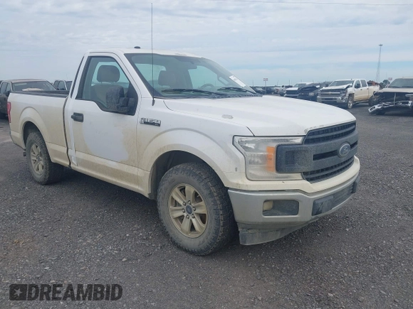 2018 Ford F-150 XL with VIN 1FTMF1CB7JKD24023, listed as a IAAI auction lot 41965316 with 57,929 mi miles. Bid and sale history available at carsss.com. Image 1.
