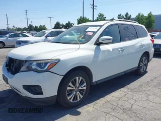 2019 Nissan Pathfinder SV with VIN 5N1DR2MN7KC584791, listed as a IAAI auction lot 42533680 with 57,943 mi miles and . Bid and sale history available at DreamBid. Image 2.