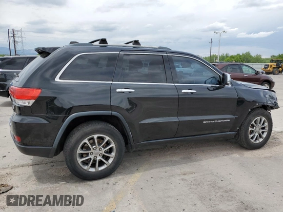 2014 Jeep Grand Cherokee Limited with VIN 1C4RJFBG0EC517032, listed as a Copart auction lot 58813355 with 173,616 mi miles and Salvage title. Bid and sale history available at DreamBid. Image 3.