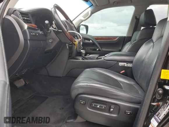 2019 Lexus LX 570 with VIN JTJHY7AX1K4289351, listed as a Copart auction lot 58473065 with 95,463 mi miles and Salvage title. Bid and sale history available at DreamBid. Image 7.