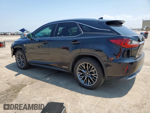2018 Lexus RX 450h with VIN 2T2BGMCA9JC020914, listed as a Copart auction lot 59050835 with 45,566 mi miles and Salvage title. Bid and sale history available at DreamBid. Image 2.