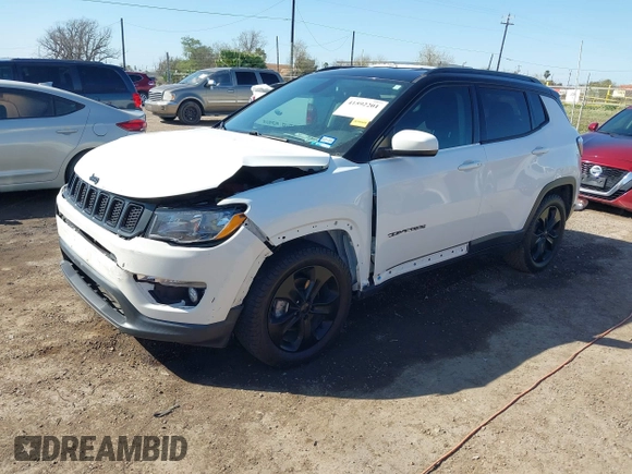 2020 Jeep Compass Latitude with VIN 3C4NJCBB6LT147594, listed as a IAAI auction lot 41592201 with 32,383 mi miles and . Bid and sale history available at DreamBid. Image 19.