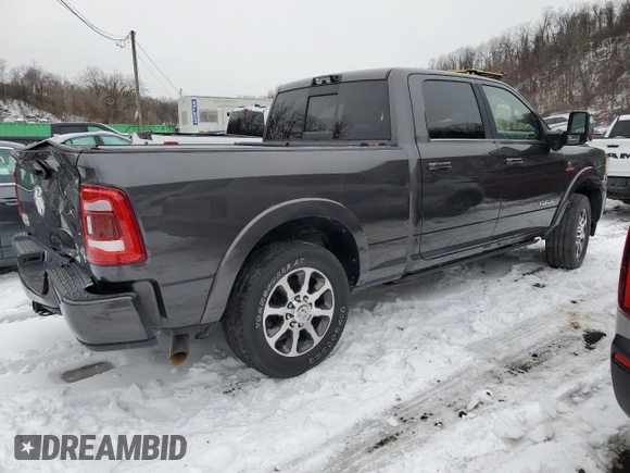 2023 Ram 2500 Longhorn with VIN 3C6UR5GL0PG509393, listed as a Copart auction lot 44951365 with 0 mi miles and Salvage Title. Bid and sale history available at carsss.com. Image 3.