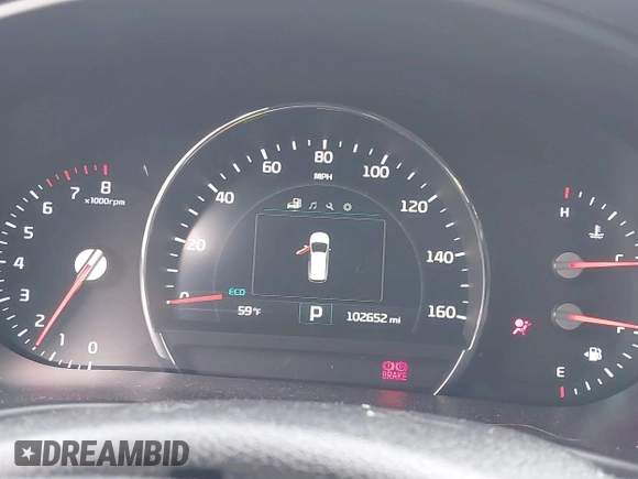 2018 Kia Sorento EX with VIN 5XYPHDA53JG384120, listed as a IAAI auction lot 41657786 with 102,652 mi miles and . Bid and sale history available at carsss.com. Image 7.