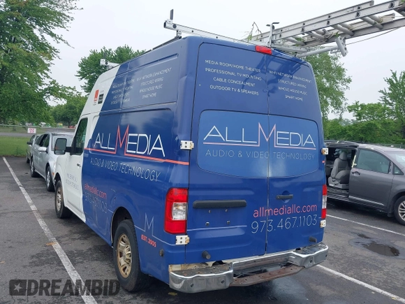 2012 Nissan NV SV with VIN 1N6BF0LYXCN102483, listed as a IAAI auction lot 42185443 with 161,914 mi miles and . Bid and sale history available at DreamBid. Image 3.