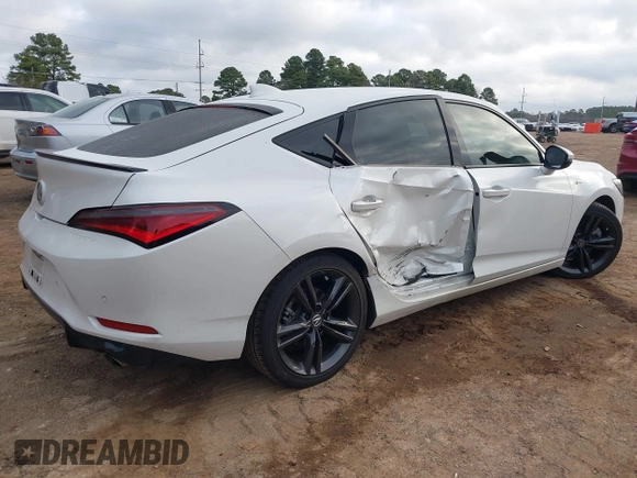 2024 Acura Integra Technology with VIN 19UDE4H67RA012674, listed as a IAAI auction lot 41778711 with 16,170 mi miles and . Bid and sale history available at DreamBid. Image 4.