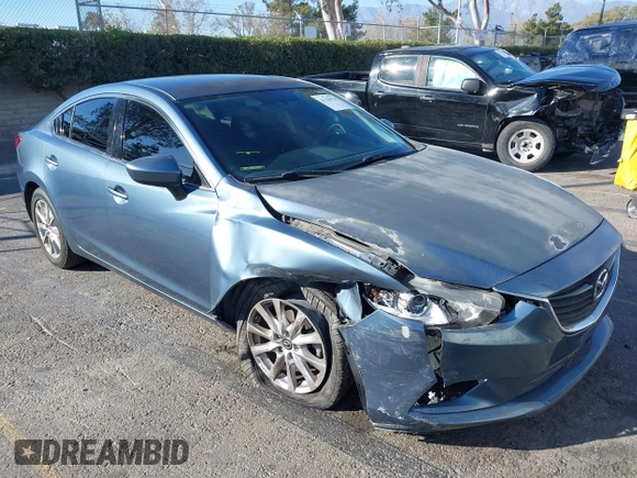 2015 Mazda Mazda6 i Sport with VIN JM1GJ1U57F1179440, listed as a IAAI auction lot 41361324 with 93,422 mi miles. Bid and sale history available at carsss.com. Image 1.