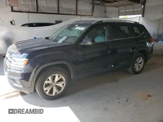 2019 Volkswagen Atlas SE with VIN 1V2WR2CA5KC518427, listed as a Copart auction lot 61795415 with 45,695 mi miles and Salvage title. Bid and sale history available at DreamBid. Image 1.