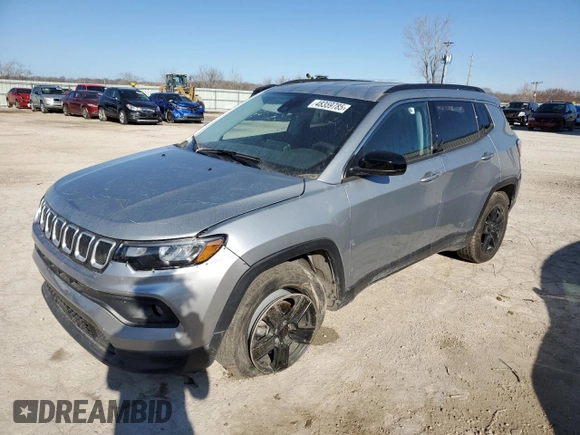 2022 Jeep Compass Latitude с VIN 3C4NJDBB8NT106246, выставлен на аукционе Copart как лот 55585645 с пробегом Не указан миль и Чистый • Clean title. История ставок и продаж доступна на DreamBid. Изображение 1.