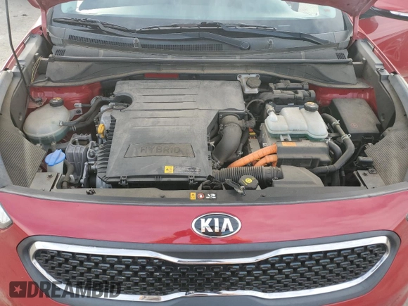 2017 Kia Niro Touring Launch Edition with VIN KNDCC3LC4H5060261, listed as a Copart auction lot 51481324 with 57,493 mi miles and Salvage Title. Bid and sale history available at carsss.com. Image 11.