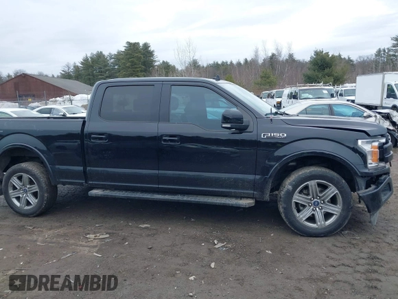 2018 Ford F-150 XL with VIN 1FTFW1E55JFE25165, listed as a IAAI auction lot 41708303 with 186,664 mi miles and . Bid and sale history available at DreamBid. Image 13.