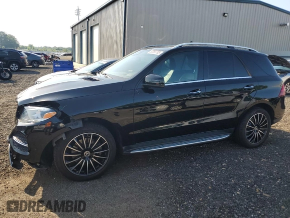 2019 Mercedes-Benz GLE 400 with VIN 4JGDA5GB4KB205696, listed as a Copart auction lot 60955785 with 107,027 mi miles and Salvage title. Bid and sale history available at DreamBid. Image 1.