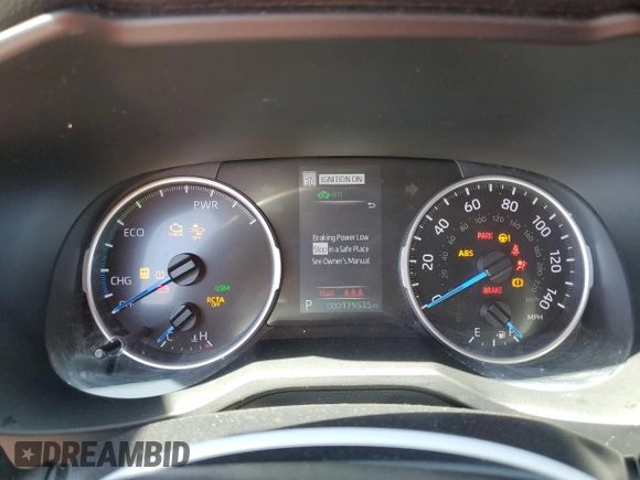 2019 Toyota RAV4 Hybrid XLE with VIN 2T3RWRFV4KW041887, listed as a Copart auction lot 69224734 with 175,535 mi miles and Salvage Title. Bid and sale history available at carsss.com. Image 9.