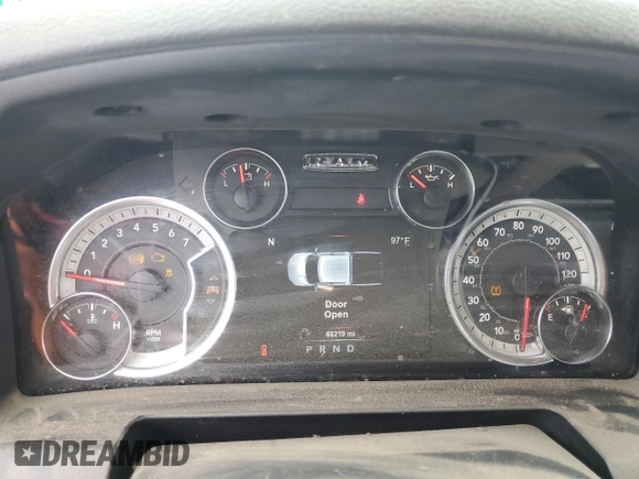 2017 Ram 1500 Big Horn with VIN 3C6RR7LT3HG784801, listed as a Copart auction lot 61175635 with 68,219 mi miles and Salvage title. Bid and sale history available at DreamBid. Image 9.