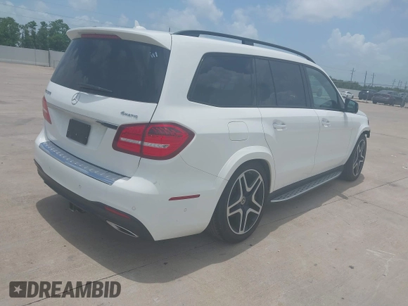 2018 Mercedes-Benz GLS 550 with VIN 4JGDF7DE3JB065134, listed as a IAAI auction lot 42507274 with 63,988 mi miles and . Bid and sale history available at DreamBid. Image 4.