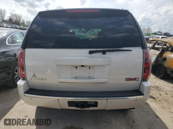 2014 GMC Yukon Denali with VIN 1GKS2EEF1ER134715, listed as a Copart auction lot 47008184 with 0 mi miles and Salvage Title. Bid and sale history available at carsss.com. Image 6.