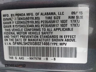 2016 Honda Odyssey LX с VIN 5FNRL5H2XGB021466, выставлен на аукционе IAAI как лот 42292312 с пробегом 142 051 миль миль и . История ставок и продаж доступна на DreamBid. Изображение 9.