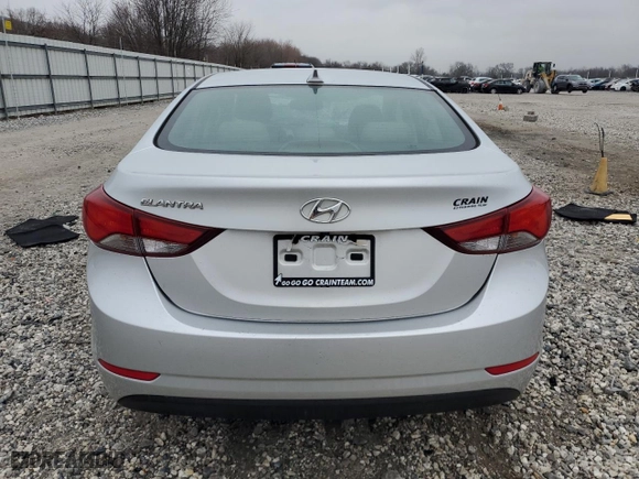 2016 Hyundai Elantra Value Edition with VIN KMHDH4AE4GU544284, listed as a Copart auction lot 43077145 with 87,556 mi miles and Clean Title. Bid and sale history available at carsss.com. Image 6.