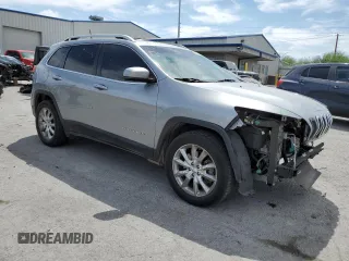 2016 Jeep Cherokee Limited with VIN 1C4PJMDB1GW295549, listed as a Copart auction lot 58442755 with 117,346 mi miles and Salvage title. Bid and sale history available at DreamBid. Image 4.