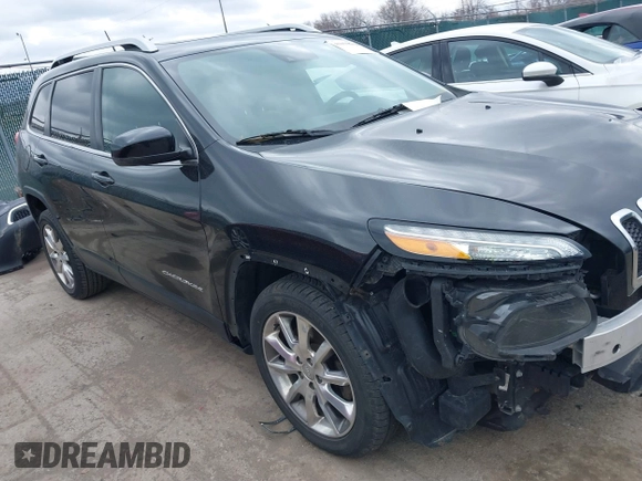 2014 Jeep Cherokee Limited with VIN 1C4PJLDS4EW115066, listed as a IAAI auction lot 41850944 with 125,980 mi miles. Bid and sale history available at carsss.com. Image 14.