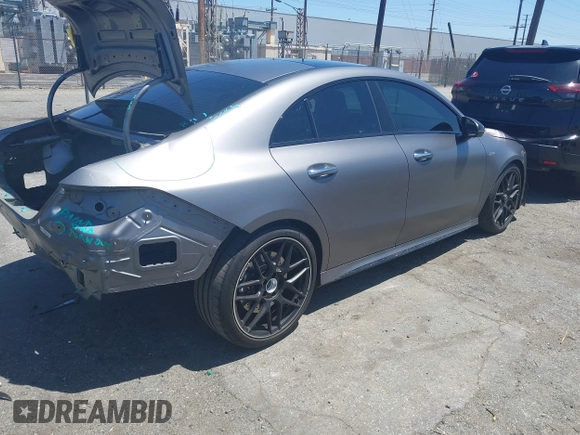 2023 Mercedes-Benz CLA 45 AMG with VIN W1K5J5DBXPN414966, listed as a IAAI auction lot 42265563 with 26,039 mi miles and . Bid and sale history available at DreamBid. Image 4.