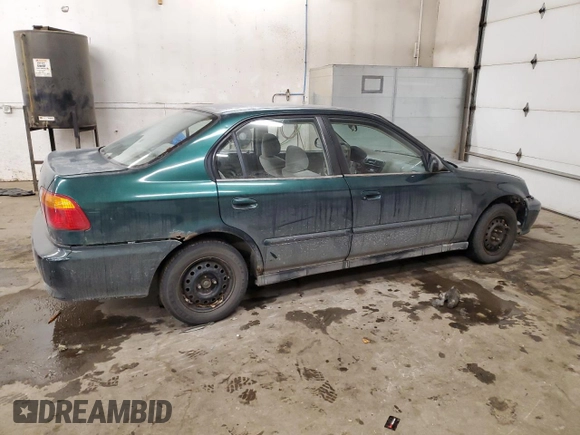 1999 Honda Civic VP z VIN 2HGEJ6611XH594868, wystawiony jako Copart lot #45193835 z przebiegiem 180 914 mil mil oraz Szkoda całkowita • Salvage title. Historia ofert i sprzedaży dostępna na DreamBid. Obrazek 3.
