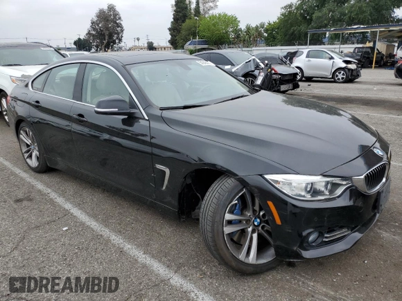 2015 BMW 4 Series 428i with VIN WBA4A5C59FGK15506, listed as a Copart auction lot 54249435 with 27,883 mi miles and Salvage title. Bid and sale history available at DreamBid. Image 4.