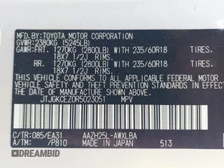 2024 Lexus NX 350h Premium with VIN JTJGKCEZ0R5023051, listed as a IAAI auction lot 42452192 with 16,495 mi miles and . Bid and sale history available at DreamBid. Image 9.