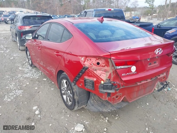 2018 Hyundai Elantra SEL with VIN 5NPD84LF8JH238555, listed as a IAAI auction lot 41534077 with 66,407 mi miles. Bid and sale history available at carsss.com. Image 3.