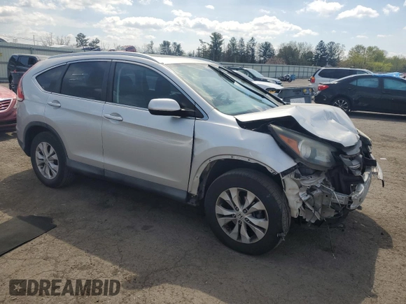 2013 Honda CR-V EX-L with VIN 2HKRM4H76DH679026, listed as a Copart auction lot 54014485 with 154,895 mi miles and Salvage Title. Bid and sale history available at carsss.com. Image 4.
