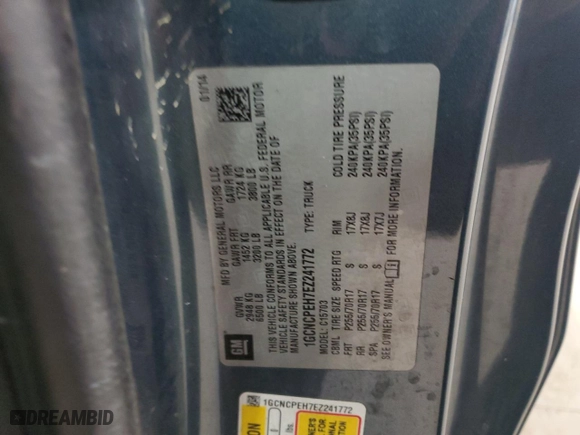 2014 Chevrolet Silverado 1500 Work Truck with VIN 1GCNCPEH7EZ241772, listed as a Copart auction lot 51795605 with 151,435 mi miles and Clean Title. Bid and sale history available at carsss.com. Image 12.
