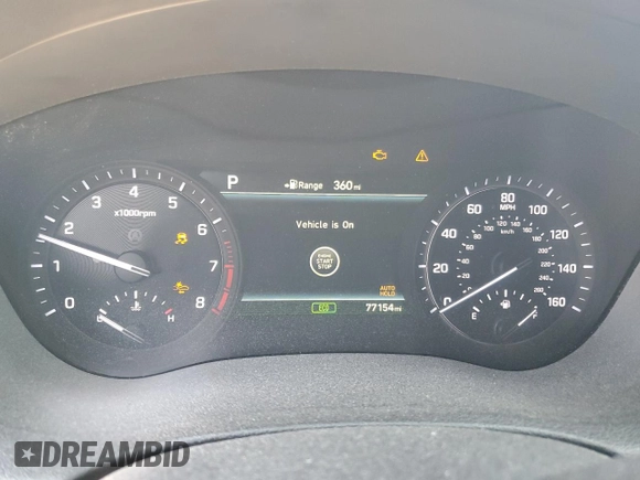 2019 Genesis G80 3.8L with VIN KMHGN4JE9KU299822, listed as a Copart auction lot 48251655 with 77,154 mi miles and Salvage title. Bid and sale history available at DreamBid. Image 9.