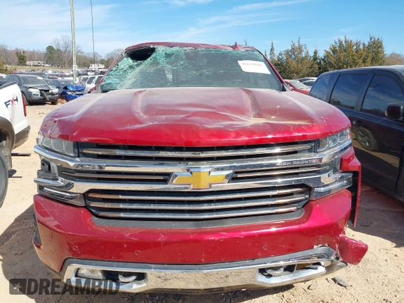 2021 Chevrolet Silverado 1500 High Country with VIN 3GCUYHET8MG141704, listed as a IAAI auction lot 41635846 with 50,425 mi miles. Bid and sale history available at carsss.com. Image 12.