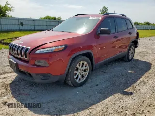 2017 Jeep Cherokee Sport z VIN 1C4PJLAB4HW669250, wystawiony jako Copart lot #56953665 z przebiegiem 166 376 mil mil oraz Szkoda całkowita • Salvage title. Historia ofert i sprzedaży dostępna na DreamBid. Obrazek 1.