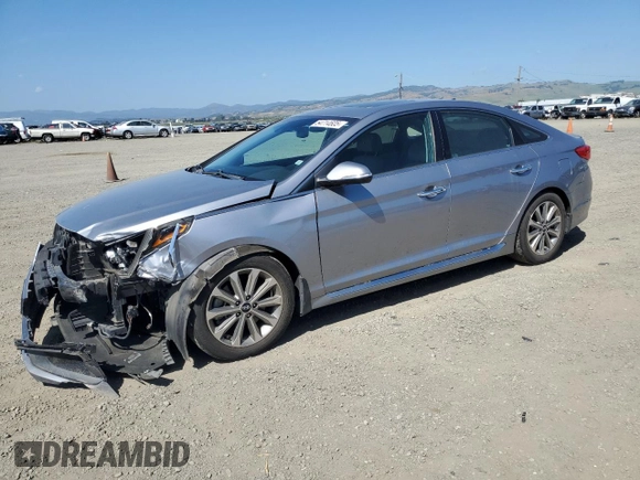 2017 Hyundai Sonata Sport with VIN 5NPE34AF3HH458153, listed as a Copart auction lot 54714605 with 41,249 mi miles and Salvage Title. Bid and sale history available at carsss.com. Image 1.