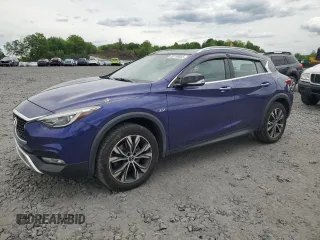 2018 Infiniti QX30 Premium z VIN SJKCH5CR4JA043584, wystawiony jako Copart lot #58199085 z przebiegiem 81 497 mil mil oraz Szkoda całkowita • Salvage title. Historia ofert i sprzedaży dostępna na DreamBid. Obrazek 1.