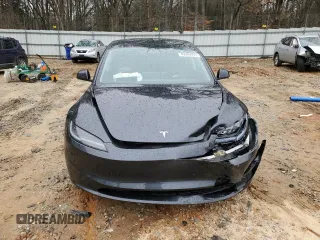 2024 Tesla Model 3 with VIN 5YJ3E1EA8RF755854, listed as a Copart auction lot 45986995 with 7,374 mi miles and Salvage Title. Bid and sale history available at DreamBid. Image 5.